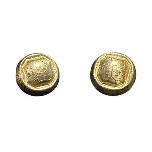 Round ornate earrings